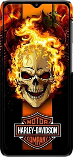 3D пластиковий матовий чехол Харлей девидсон для Samsung Galaxy A32 A325F - 6370m-2204 изображение 