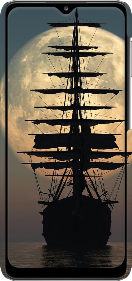 3D пластиковий матовий чехол Корабель для Samsung Galaxy A32 A325F - 5998m-2204 изображение 