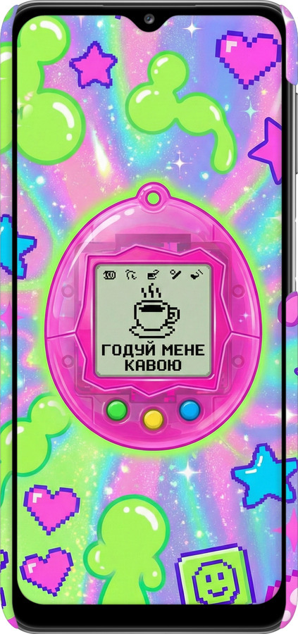 3D пластиковий матовий чехол Y2K Aesthetic Retro Pet: Годуй мене кавою для Samsung Galaxy A32 A325F - 6784m-2204 изображение 