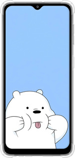 Силіконовий протиударний с посиленими кутами чехол Милий ведмедик для Samsung Galaxy A32 A325F - 6357sp-2204 изображение 