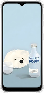 Силіконовий протиударний с посиленими кутами чехол Пес водка для Samsung Galaxy A32 A325F - 6368sp-2204 изображение 