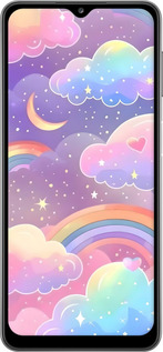 2D пластиковый чехол Облака и радуга для Samsung Galaxy A32 A325F - 6312t-2204 изображение 
