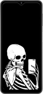 2D пластиковий чехол Скелет робить Selfie для Samsung Galaxy A32 A325F - 6535t-2204 изображение 