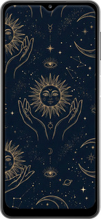 2D пластиковый чехол Celestial Harmony: Sun & Moon Gold Mystic Pattern для Samsung Galaxy A32 A325F - 6778t-2204 изображение 