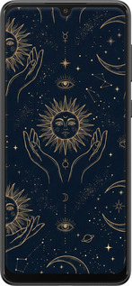 TPU чехол Celestial Harmony: Sun & Moon Gold Mystic Pattern для Samsung Galaxy A33 5G A336B - 6778b-2584 изображение 