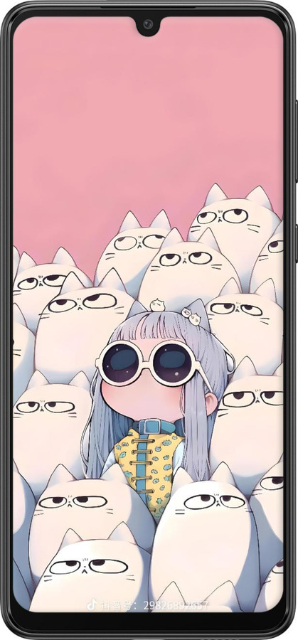 TPU чехол Малышка с котами для Samsung Galaxy A33 5G A336B - 6295b-2584 изображение 