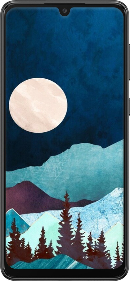 TPU чехол Горная идиллия ночной пейзаж для Samsung Galaxy A33 5G A336B - 6488b-2584 изображение 
