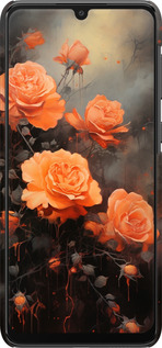3D пластиковий матовий чехол Оранжеві троянди для Samsung Galaxy A33 5G A336B - 5944m-2584 изображение 