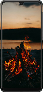 3D пластиковий матовий чехол Вогонь для Samsung Galaxy A33 5G A336B - 6021m-2584 изображение 