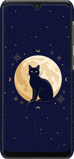 3D пластиковый матовый чехол Cute Cat Celestial/Witchy для Samsung Galaxy A33 5G A336B - 6787m-2584 изображение 