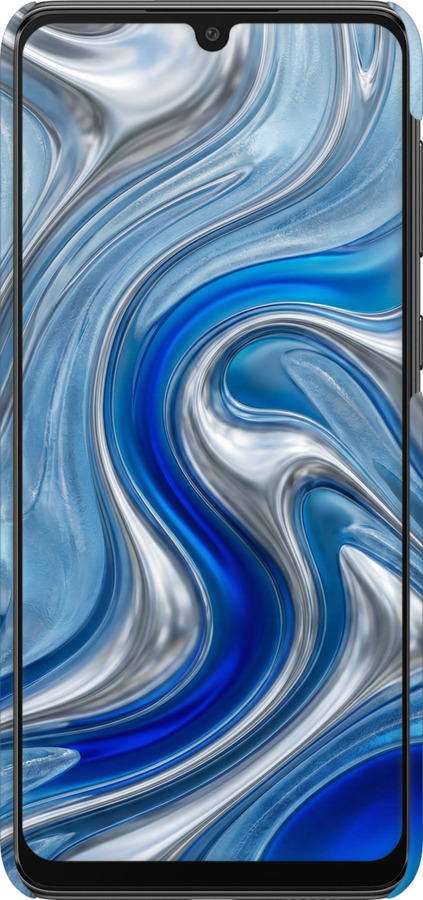 3D пластиковый матовый чехол Liquid Chrome для Samsung Galaxy A33 5G A336B - 6781m-2584 изображение 