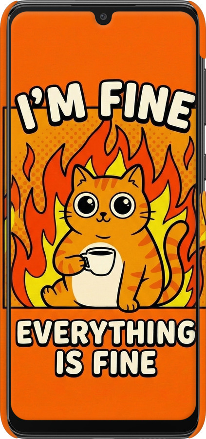 3D пластиковый матовый чехол Funny Cat для Samsung Galaxy A33 5G A336B - 6786m-2584 изображение 