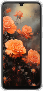 Силикон с усиленными углами чехол Оранжевые розы для Samsung Galaxy A33 5G A336B - 5944sp-2584 изображение 