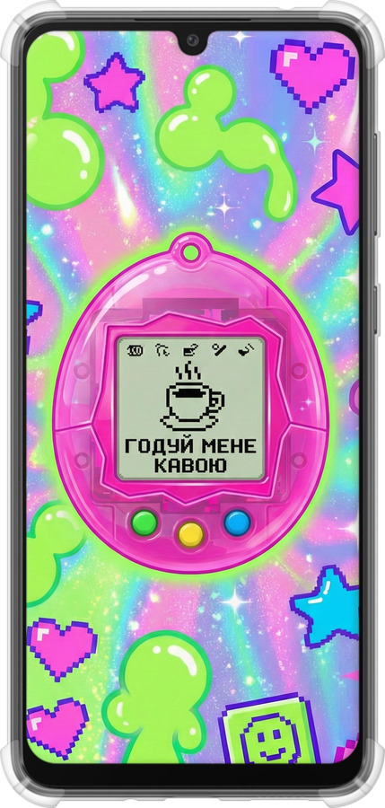 Силикон с усиленными углами чехол Y2K Aesthetic Retro Pet: Годуй мене кавою для Samsung Galaxy A33 5G A336B - 6784sp-2584 изображение 
