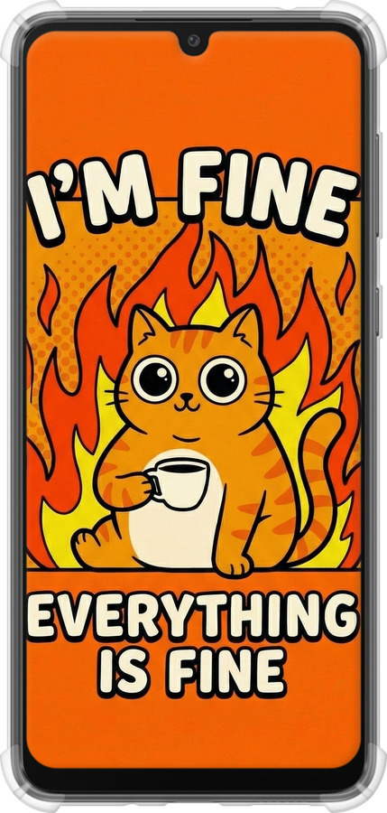 Силіконовий протиударний с посиленими кутами чехол Funny Cat для Samsung Galaxy A33 5G A336B - 6786sp-2584 изображение 