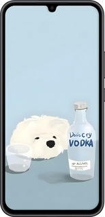 TPU чехол Пес водка для Samsung Galaxy A34 A346E - 6368b-2936 изображение 