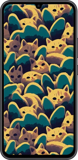 TPU чехол Із зображенням котиків для Samsung Galaxy A34 A346E - 6429b-2936 изображение 