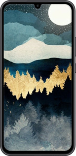 TPU чехол Ночной пейзаж с лесом и горами для Samsung Galaxy A34 A346E - 6493b-2936 изображение 