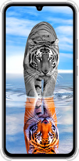 Силіконовий протиударний с посиленими кутами чехол Тигр для Samsung Galaxy A34 A346E - 6016sp-2936 изображение 