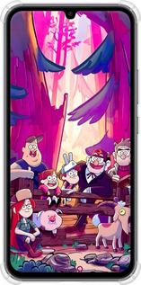 Силикон с усиленными углами чехол Гравити Фолз для Samsung Galaxy A34 A346E - 6365sp-2936 изображение 