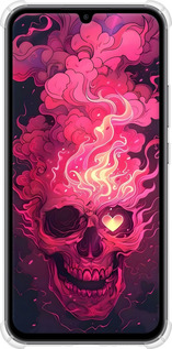 Силикон с усиленными углами чехол Череп арт для Samsung Galaxy A34 A346E - 6385sp-2936 изображение 