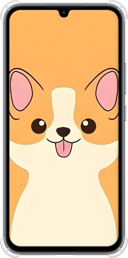 Силіконовий протиударний с посиленими кутами чехол Милый пес для Samsung Galaxy A34 A346E - 6296sp-2936 изображение 