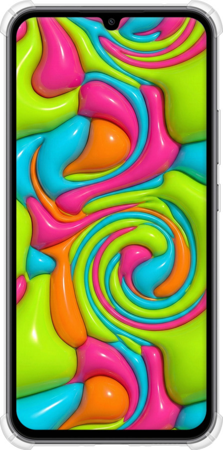 Силикон с усиленными углами чехол Y2K Jelly Dream для Samsung Galaxy A34 A346E - 6780sp-2936 изображение 