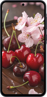 TPU чехол Вишня в шоколаде для Samsung Galaxy A35 - 6698b-3499 изображение 