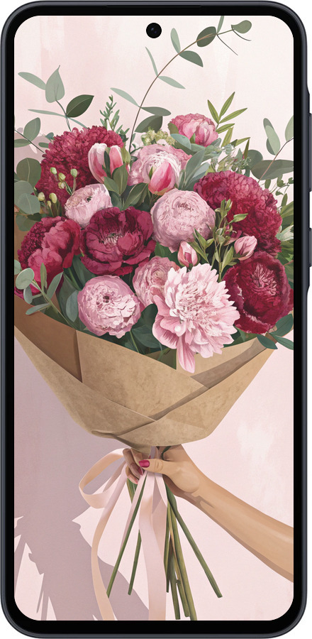 TPU чехол Півонії 1 для Samsung Galaxy A35 - 6705b-3499 изображение 