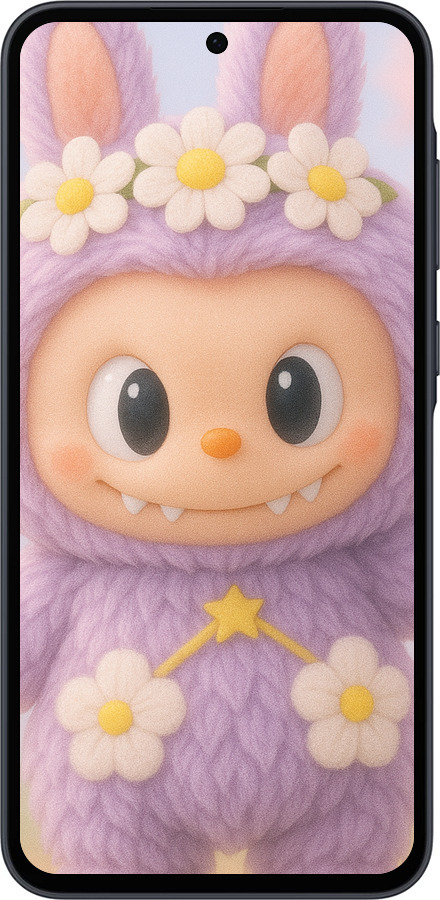 TPU чехол Лабубу 1 для Samsung Galaxy A35 - 6709b-3499 изображение 