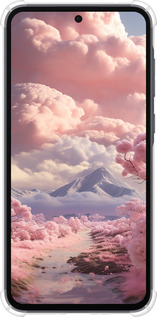 Силіконовий протиударний с посиленими кутами чехол Рожеві хмари для Samsung Galaxy A35 - 5660sp-3499 изображение 