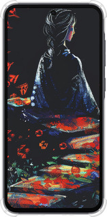 Силикон с усиленными углами чехол Мечтательная девушка для Samsung Galaxy A35 - 6042sp-3499 изображение 