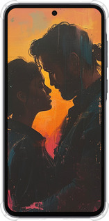 Силикон с усиленными углами чехол Любовь на полотне для Samsung Galaxy A35 - 6067sp-3499 изображение 