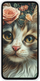 Силіконовий протиударний с посиленими кутами чехол Cats and flowers для Samsung Galaxy A35 - 6069sp-3499 изображение 