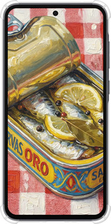 Силикон с усиленными углами чехол Vintage Sardine Tin Phone для Samsung Galaxy A35 - 6772sp-3499 изображение 