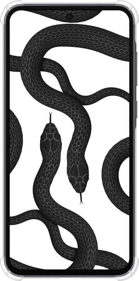 Силіконовий протиударний с посиленими кутами чехол Змії для Samsung Galaxy A35 - 5473sp-3499 изображение 