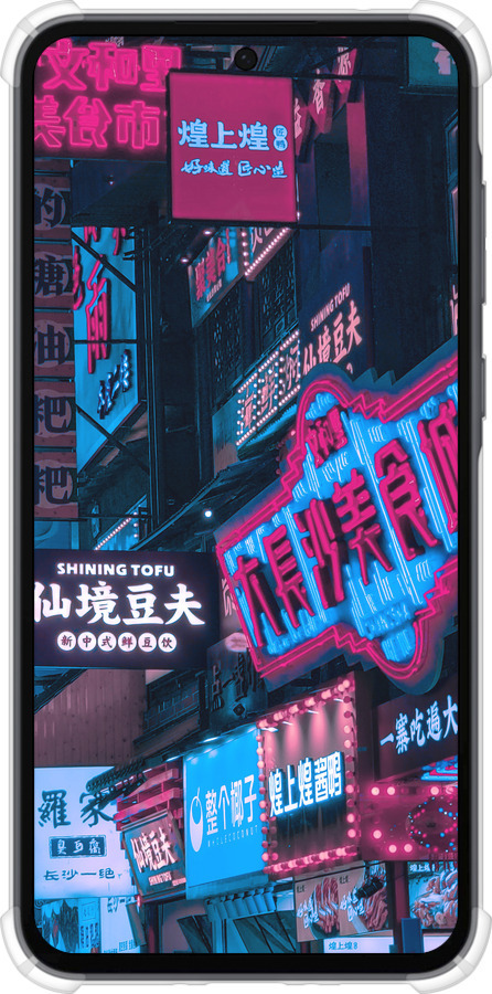 Силикон с усиленными углами чехол Hong Kong City для Samsung Galaxy A35 - 5536sp-3499 изображение 