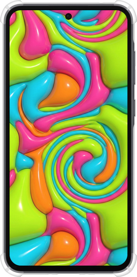 Силіконовий протиударний с посиленими кутами чехол Y2K Jelly Dream для Samsung Galaxy A35 - 6780sp-3499 изображение 