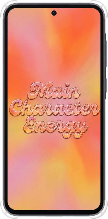 Силикон с усиленными углами чехол Aura Gradient Main Character Energy Aesthetic Y2K для Samsung Galaxy A35 - 6783sp-3499 изображение 