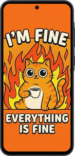 Силиконовый чехол Funny Cat для Samsung Galaxy A35 - 6786u-3499 изображение 