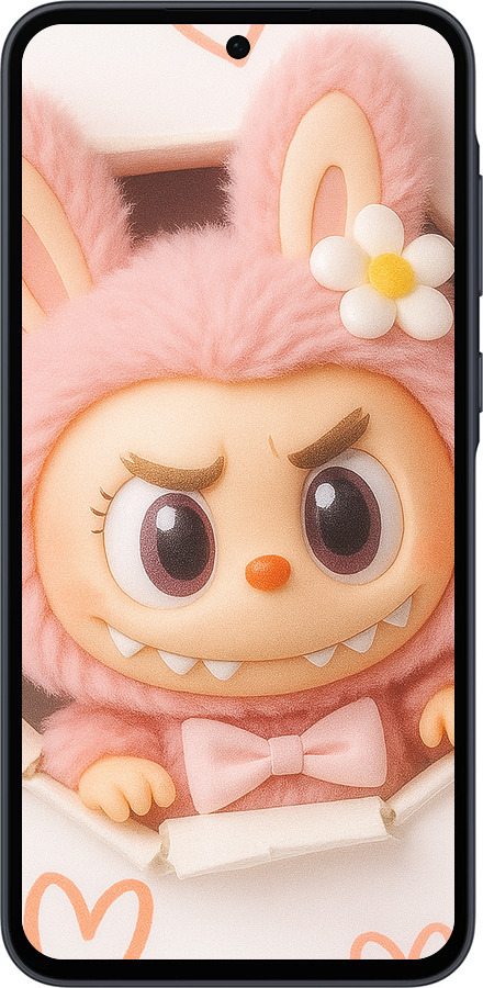 Силіконовий чехол Лабубу 2 для Samsung Galaxy A35 - 6710u-3499 изображение 