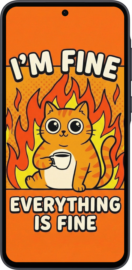 Силиконовый чехол Funny Cat для Samsung Galaxy A35 - 6786u-3499 изображение 