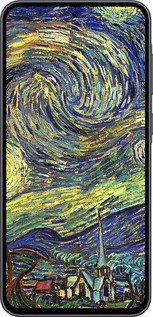 Силиконовый чехол Винсент Ван Гог. Звёздная ночь для Samsung Galaxy A36 - 163u-3836 изображение 