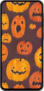 Силіконовий чехол Гарбузи на Хелловін для Samsung Galaxy A36 - 233u-3836 изображение 