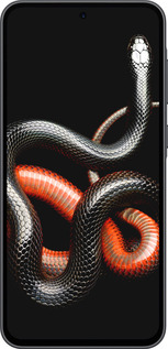 Силиконовый чехол Красно-черная змея на черном фоне для Samsung Galaxy A36 - 4063u-3836 изображение 