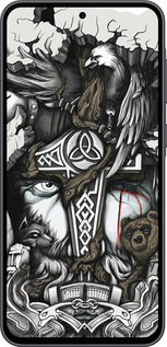 Силіконовий чехол Тату Вікінг для Samsung Galaxy A36 - 4098u-3836 изображение 