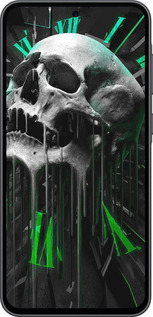 Силиконовый чехол Череп-часы для Samsung Galaxy A36 - 4100u-3836 изображение 