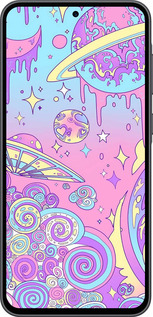 Силіконовий чехол Рожева галактика для Samsung Galaxy A36 - 4146u-3836 изображение 