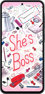 Силиконовый чехол she's the  boss для Samsung Galaxy A36 - 4254u-3836 изображение 