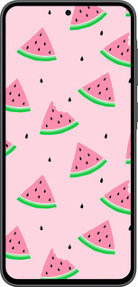 Силиконовый чехол Розовый арбуз для Samsung Galaxy A36 - 4314u-3836 изображение 